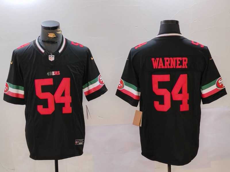 Mens San Francisco 49ers #54 Fred Warner Black F.U.S.E. Mexico Vapor Limited Stitched Jersey Dzhi